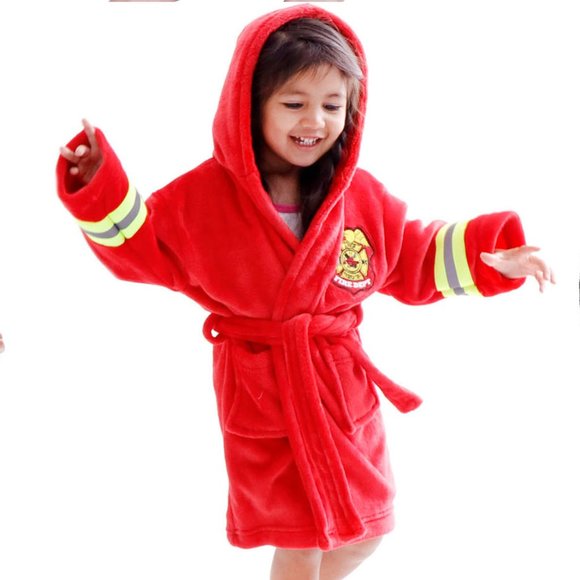 NWT FIREMAN BEACH COVER UP ROBE - Picture 1 of 2